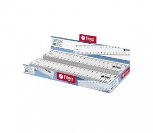 REGLA FILGO GEOX 20CM CJ X20