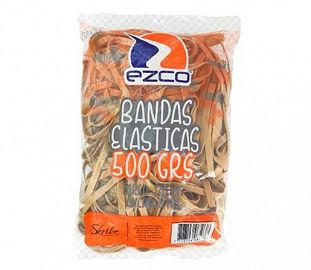 BANDA ELASTICA EZCO LARGO Y ANCHO ESPECIAL BOLSA X500G