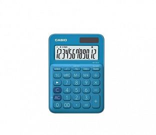 CALCULADORA CASIO MS-20 COLOR AZUL 12 DIGITOS