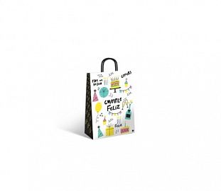 BOLSA PANAPACK 22X30 FELIZ CUMPLE BLANCA