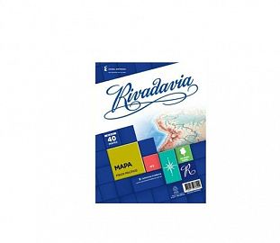 MAPA RIVADAVIA N°3 PLANISFERIO CONTORNO