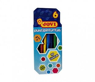 CRAYON JOVI PLASTIPINTURITA HEXAGONAL X6