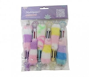BOLIGRAFO 6 COLORES PLUSH PAW BL X6