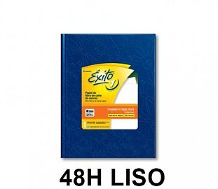 CUADERNO T/D EXITO E1 16X21 48H LISO ARAÑA AZUL