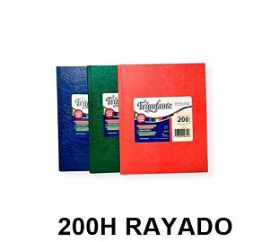 CUADERNO T/D TRIUNFANTE 16X21 200H RAYADO ARAÑA