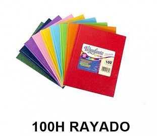 CUADERNO T/D TRIUNFANTE 123 19X24 100H RAYADO ARAÑA