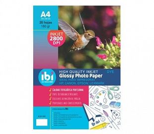 PAPEL FOTOGRAFICO IBICO 180G A4 20H